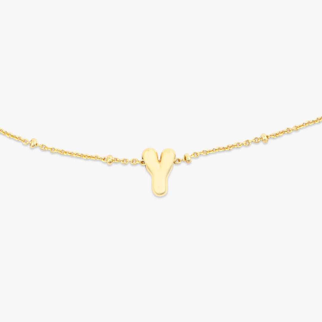 Alphabet Satellite Chain Choker