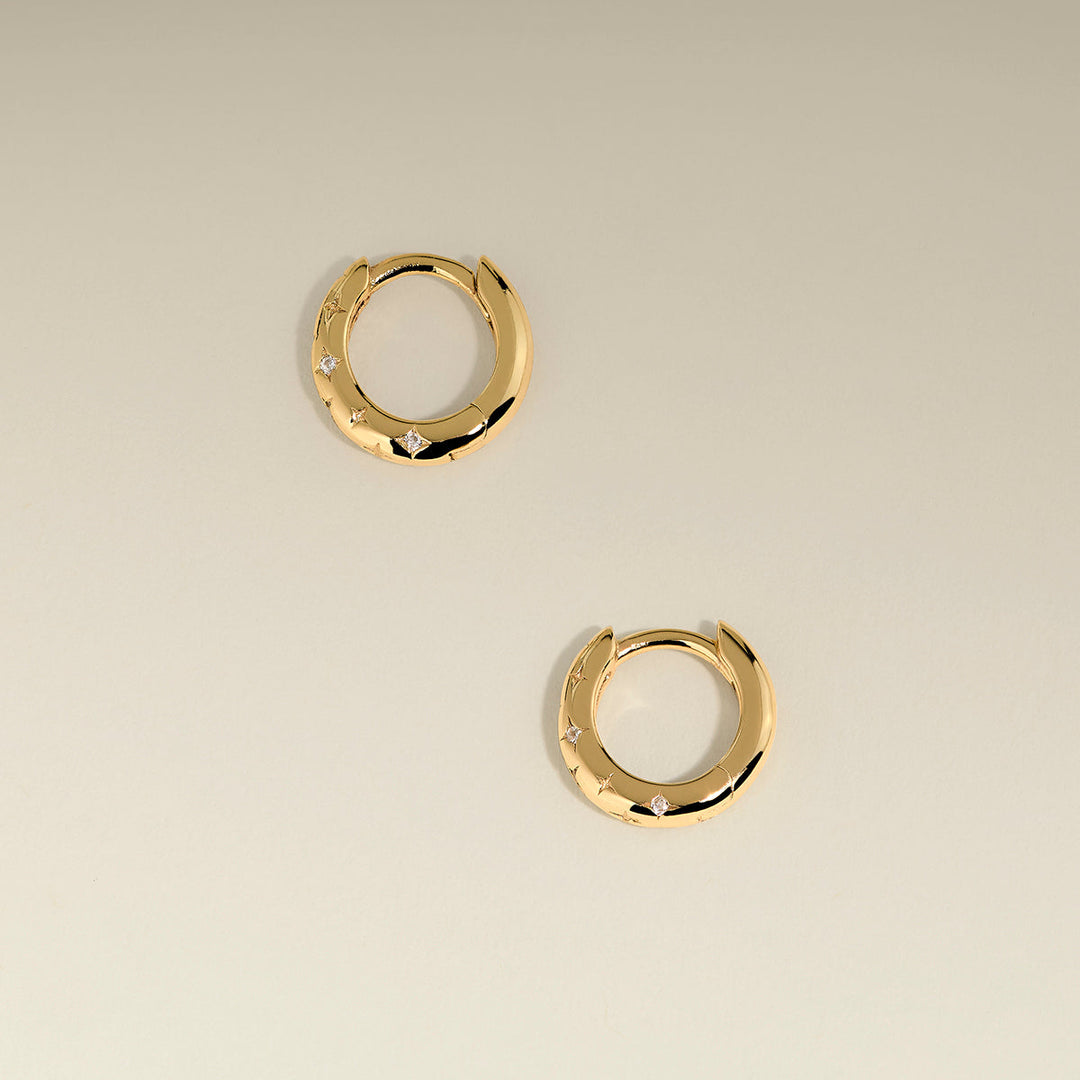 Cosmic Star Huggies in Gold