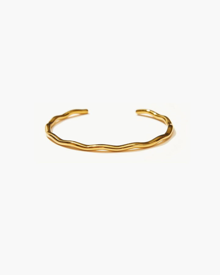 Golden Wave Bangle
