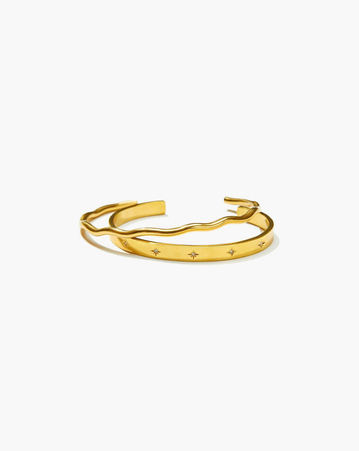 Golden Wave Bangle